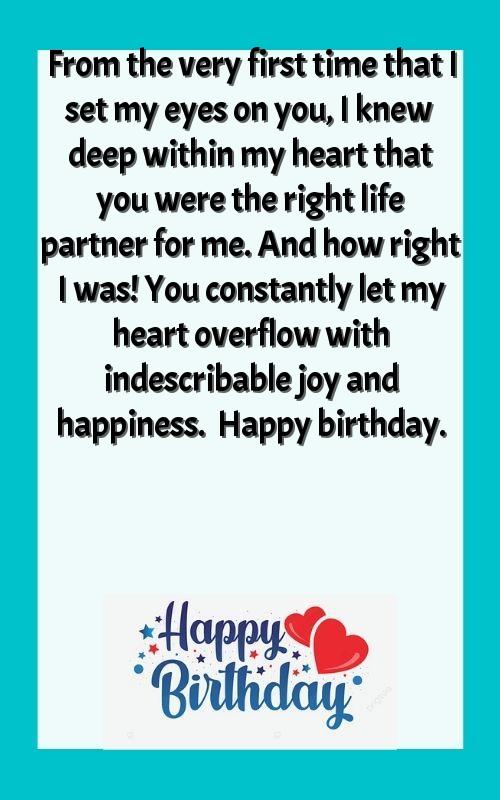 birthday wishes to my wife to be